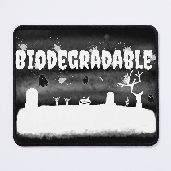 Item preview, Biodegradable White Print designed and sold by Rad Cat Apparel.