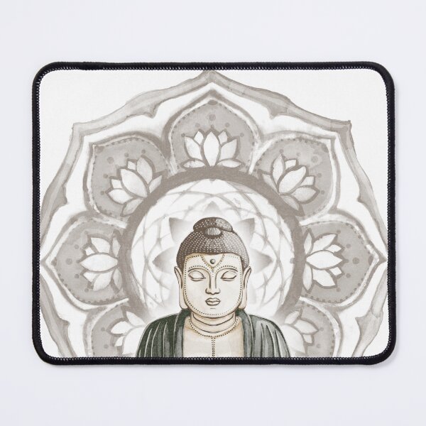 Item preview, Buddha Padma Watercolor - Fawn Earth Pine - Earth Halo designed and sold by Irene Estelle.