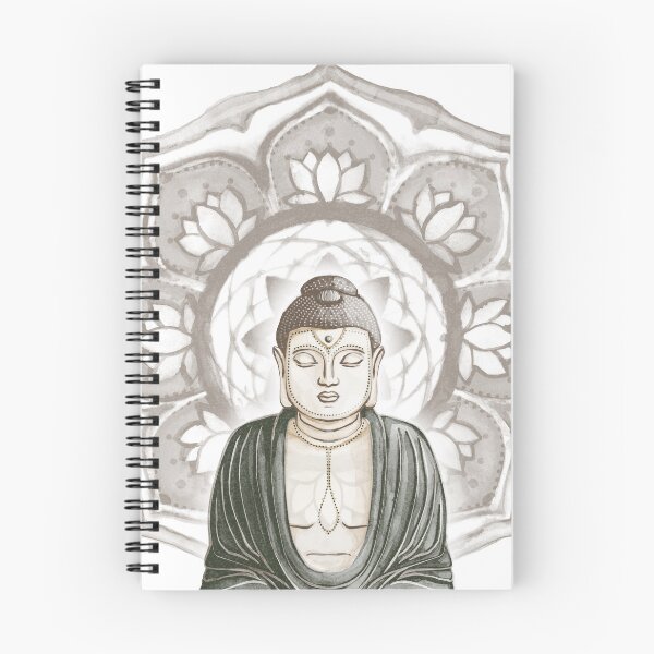 Item preview, Buddha Padma Watercolor - Fawn Earth Pine - Earth Halo designed and sold by Irene Estelle.