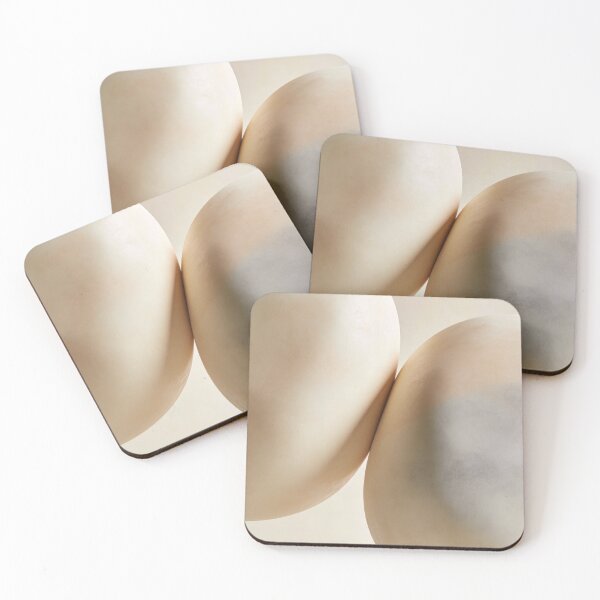 Item preview, Neutral Minimalist Abstract Aesthetic – Beige Organic Shapes Design designed and sold by QuietCanvasArtworks.