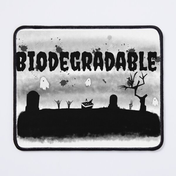 Item preview, Biodegradable Black Print designed and sold by Rad Cat Apparel.