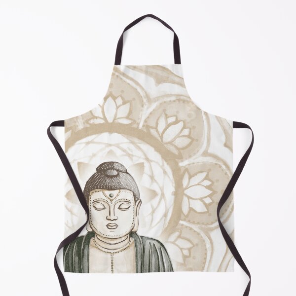Item preview, Buddha Padma Watercolor - Fawn Earth Pine - Fawn Halo designed and sold by Irene Estelle.