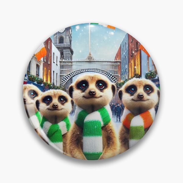 Item preview, Meerkats Celebrate Dublin’s Christmas Charm in Style! designed and sold by themeerkatman.
