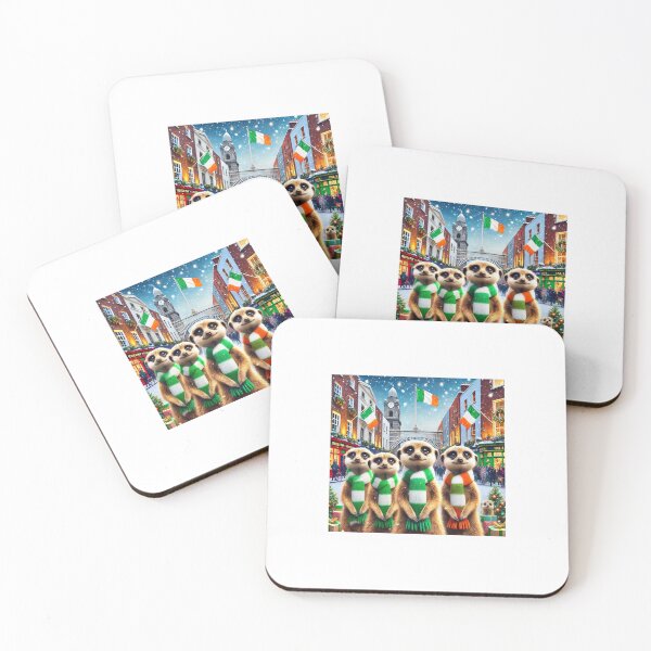 Item preview, Meerkats Celebrate Dublin’s Christmas Charm in Style! designed and sold by themeerkatman.