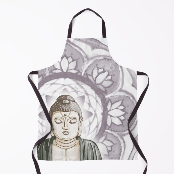 Item preview, Buddha Padma Watercolor - Fawn Earth Pine - Fig Halo designed and sold by Irene Estelle.