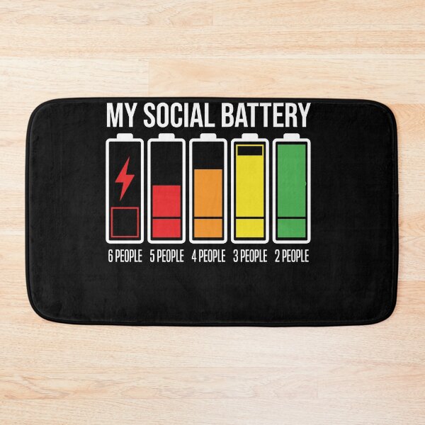 Item preview, My Social Battery Low Energy Anti Social Introvert designed and sold by Dressed For  Duty.
