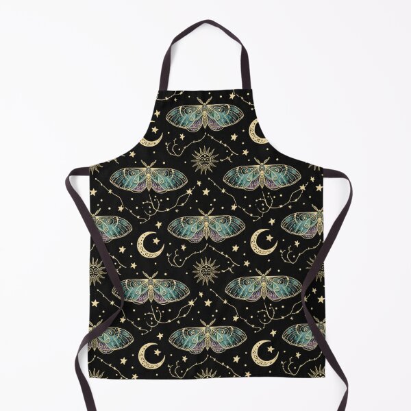 Item preview, Celestial Lunar Moth Seamless Pattern, Boho Moon and Stars Wallpaper Print, Mystical Night Sky Surface Design designed and sold by SezzyDesigns.