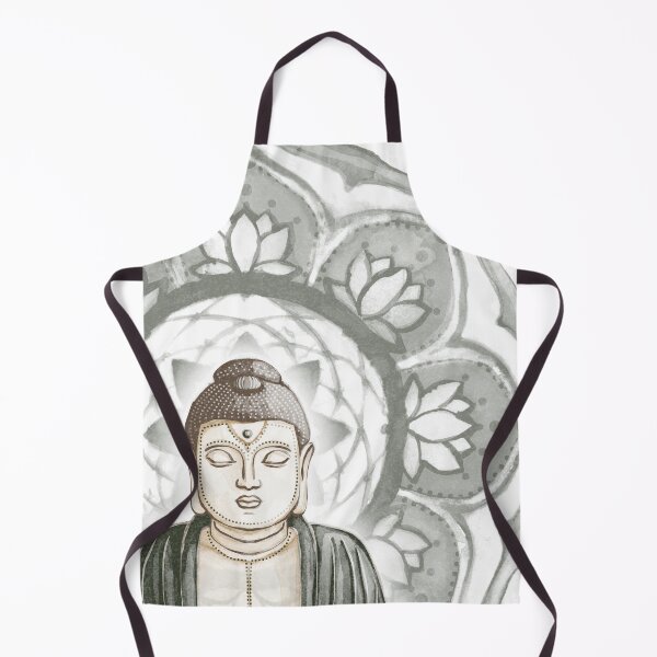 Item preview, Buddha Padma Watercolor - Fawn Earth Pine - Pine Halo designed and sold by Irene Estelle.
