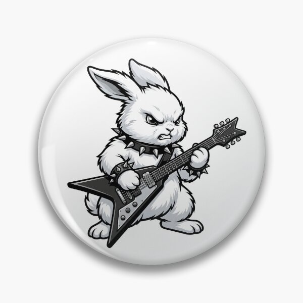 Item preview, Hardcore Heavy Metal Punk Rock Rabbit designed and sold by Kvarny.