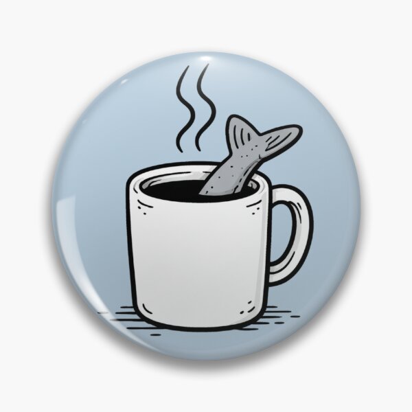 Item preview, Coffee cup with fishtail designed and sold by FrechZeug.