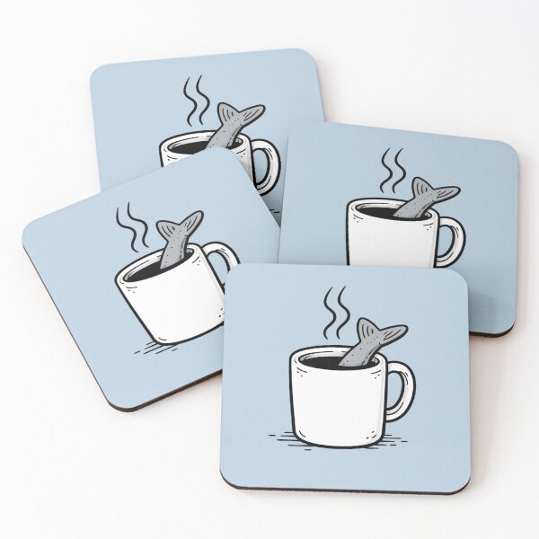 Item preview, Coffee cup with fishtail designed and sold by FrechZeug.