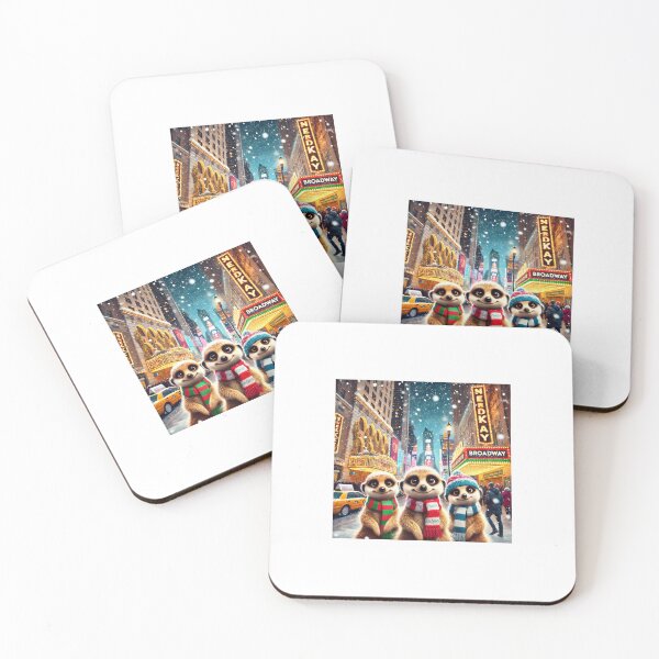 Item preview, Broadway’s Bright Lights and Festive Cheer: Meerkats Take Center Stage designed and sold by themeerkatman.