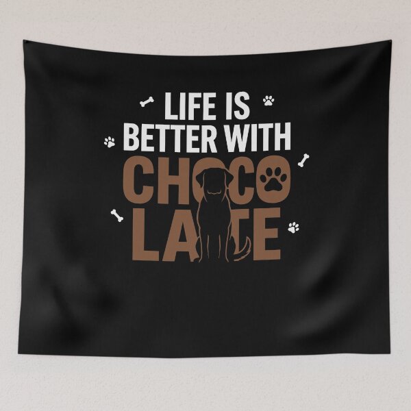 Item preview, Life is Better Chocolate Labrador Owner Dog Breed Lab Lover designed and sold by Dressed For  Duty.