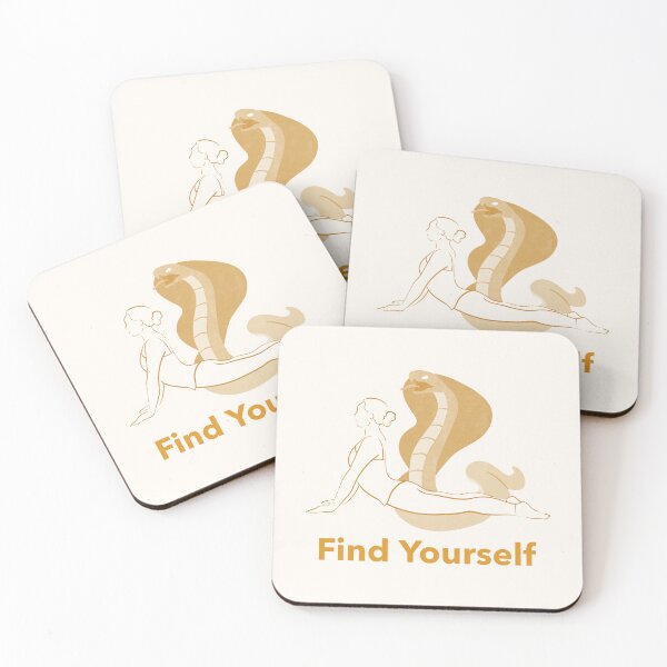 Item preview, Find Yourself Yoga Cobra Pose – Zen Spiritual Snake Design designed and sold by WellspringXflow.