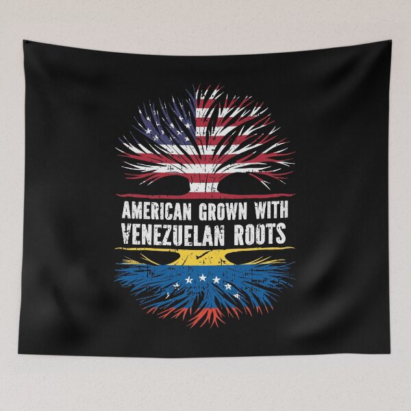 Item preview, American Grown with Venezuelan Roots USA Flag designed and sold by CosmoKitsch.