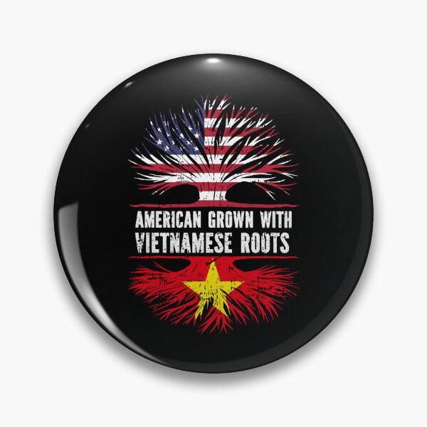 Item preview, American Grown with Vietnamese Roots USA Flag designed and sold by CosmoKitsch.