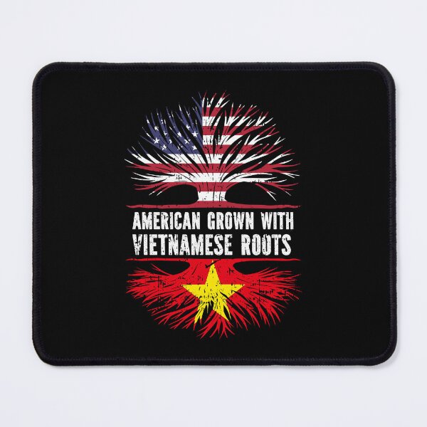 Item preview, American Grown with Vietnamese Roots USA Flag designed and sold by CosmoKitsch.