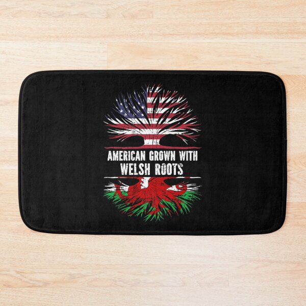 Item preview, American Grown with Welsh Roots USA Flag designed and sold by CosmoKitsch.
