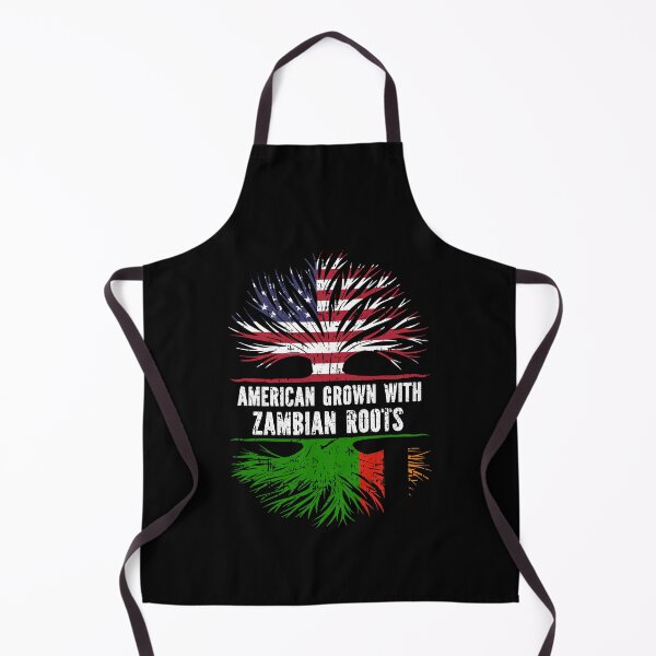 Item preview, American Grown with Zambian Roots USA Flag designed and sold by CosmoKitsch.