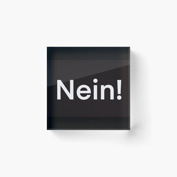 Item preview, "No" is a complete sentence - saying designed and sold by Susanna Schorr.