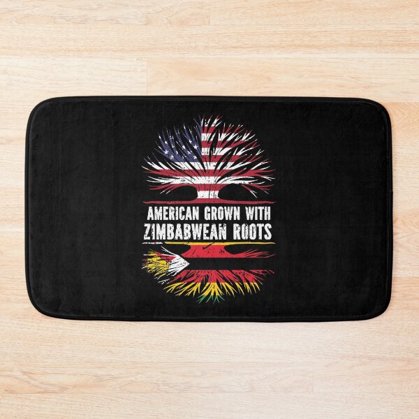 Item preview, American Grown with Zimbabwean Roots USA Flag designed and sold by CosmoKitsch.