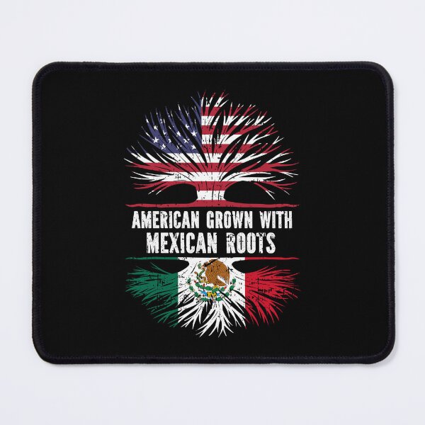 Item preview, American Grown with Mexican Roots USA Flag designed and sold by CosmoKitsch.