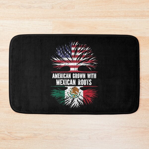 Item preview, American Grown with Mexican Roots USA Flag designed and sold by CosmoKitsch.
