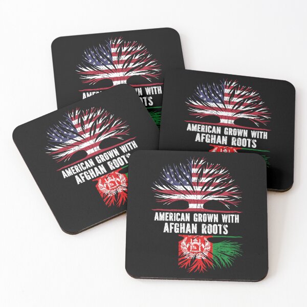 Item preview, American Grown with Afghan Roots USA Flag designed and sold by CosmoKitsch.