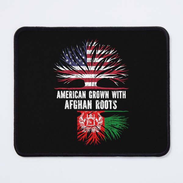 Item preview, American Grown with Afghan Roots USA Flag designed and sold by CosmoKitsch.