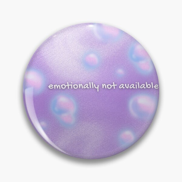 Item preview, Emotionally Not Available - Dreamy Bubbles Purple Sticker designed and sold by moonchildartgraph.