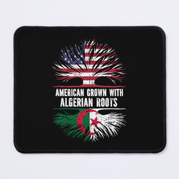 Item preview, American Grown with Algerian Roots USA Flag designed and sold by CosmoKitsch.