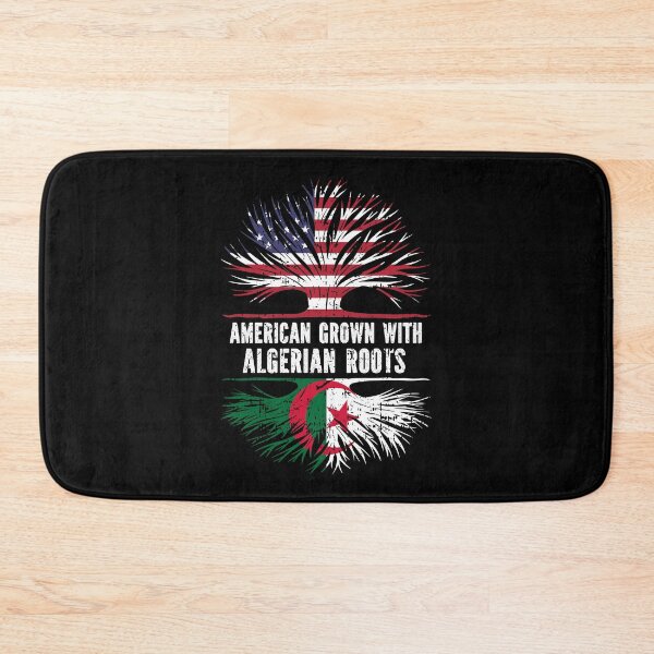 Item preview, American Grown with Algerian Roots USA Flag designed and sold by CosmoKitsch.