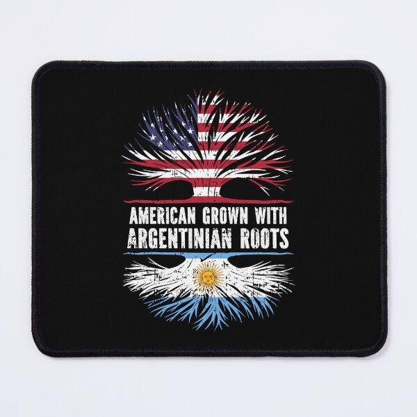 Item preview, American Grown with Argentinian Roots USA Flag designed and sold by CosmoKitsch.