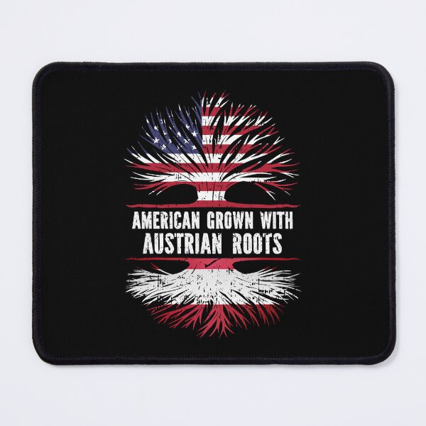 Item preview, American Grown with Austrian Roots USA Flag designed and sold by CosmoKitsch.