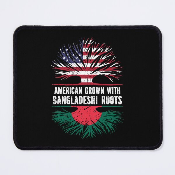 Item preview, American Grown with Bangladeshi Roots USA Flag designed and sold by CosmoKitsch.
