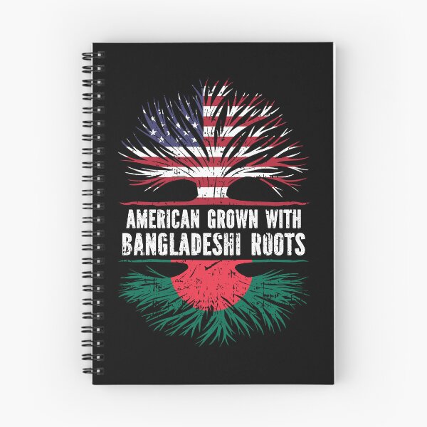 Item preview, American Grown with Bangladeshi Roots USA Flag designed and sold by CosmoKitsch.