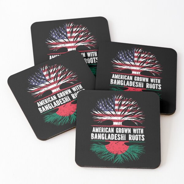 Item preview, American Grown with Bangladeshi Roots USA Flag designed and sold by CosmoKitsch.