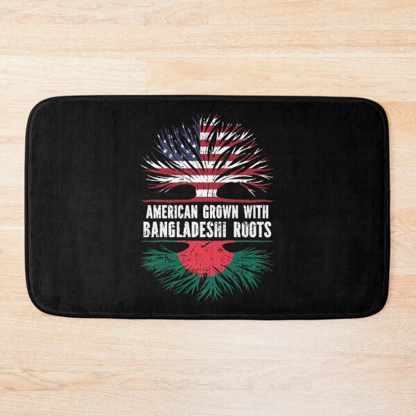 Item preview, American Grown with Bangladeshi Roots USA Flag designed and sold by CosmoKitsch.