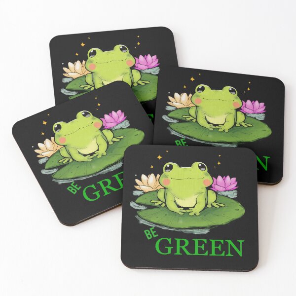 Item preview, Cute Frog Be Green T-Shirt | Eco Friendly Frog Design | Kawaii Frog on Lily Pad | Nature Lover Gift | Environmental Awareness Shirt designed and sold by SimoesArtistry.