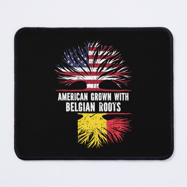 Item preview, American Belgian with Belgian Roots  USA Flag designed and sold by CosmoKitsch.