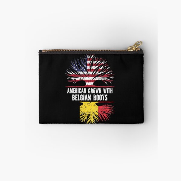 Item preview, American Belgian with Belgian Roots  USA Flag designed and sold by CosmoKitsch.