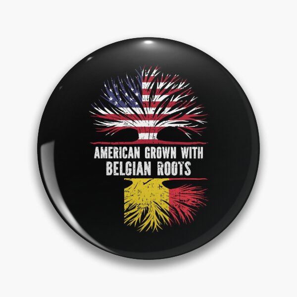 Item preview, American Belgian with Belgian Roots  USA Flag designed and sold by CosmoKitsch.