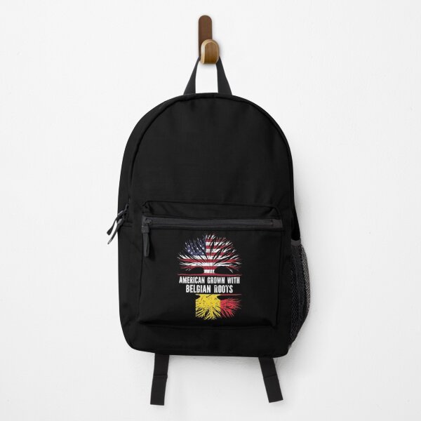 Item preview, American Belgian with Belgian Roots USA Flag designed and sold by CosmoKitsch.