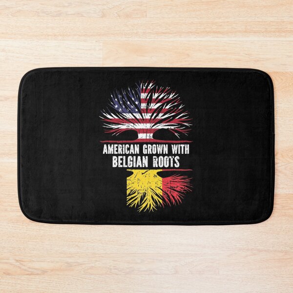 Item preview, American Belgian with Belgian Roots  USA Flag designed and sold by CosmoKitsch.