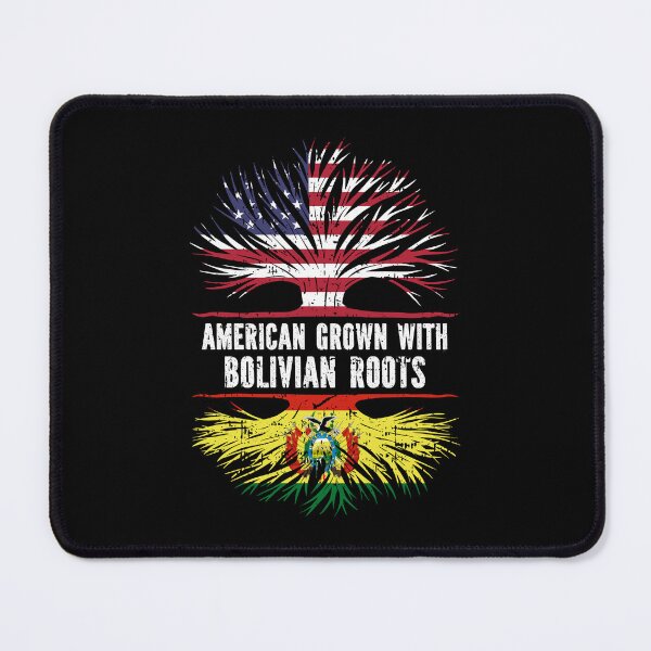 Item preview, American Grown with Bolivian Roots USA Flag designed and sold by CosmoKitsch.
