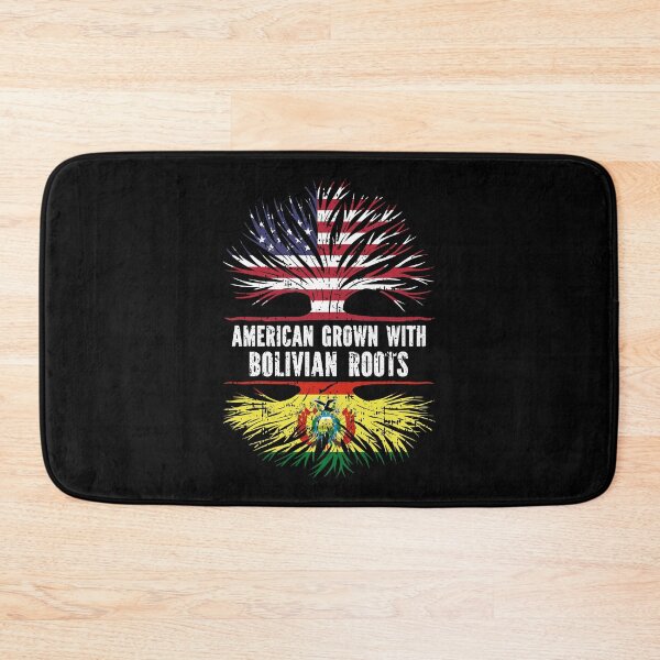 Item preview, American Grown with Bolivian Roots USA Flag designed and sold by CosmoKitsch.