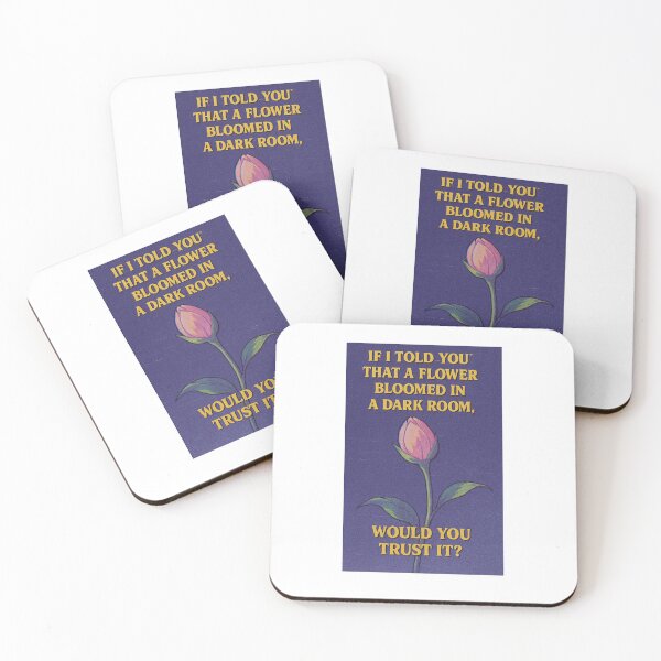 Item preview, Flower in Mid-Bloom – Kendrick Lamar Inspired Quote – “If I Told You That a Flower Bloomed in a Dark Room, Would You Trust It?” – Retro Anime VHS Style Art designed and sold by Donsean22.