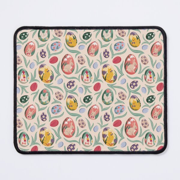 Item preview, Colorful Easter eggs with portraits of animals – playful pattern designed and sold by InkofNocturna.