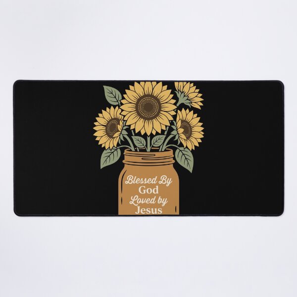 Item preview, Blessed by God Loved by Jesus Sunflower Bouquet Christian designed and sold by Dressed For Duty.