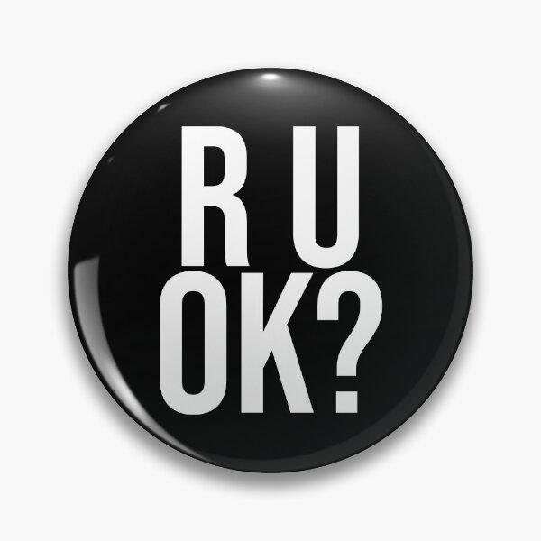 Item preview, R U OK? Bold Condensed Typography Mental Health Awareness designed and sold by Vision Crafted.